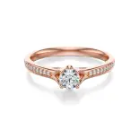 Pierścionek z różowego złota z diamentami AJPZ_121